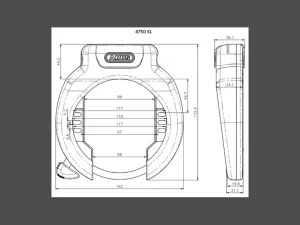 ABUS 4750XL Ring & T82 RIB Battery Lock-Trek Bikes Online