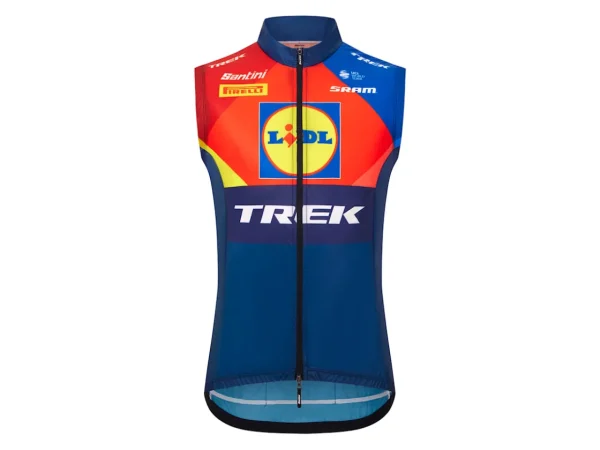 Santini Lidl-Trek Replica Race Wind Vest-Trek Bikes Flash Sale