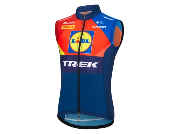 Santini Lidl-Trek Replica Race Wind Vest-Trek Bikes Flash Sale